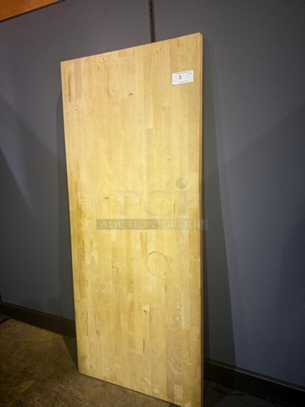 Work Table Top/Wood Top 72X30" - Image 2 of 3