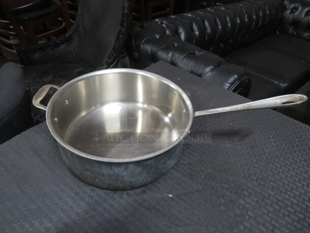 One Stainless Steel Sauce Pan. 11X4.5 - Image 1 of 1
