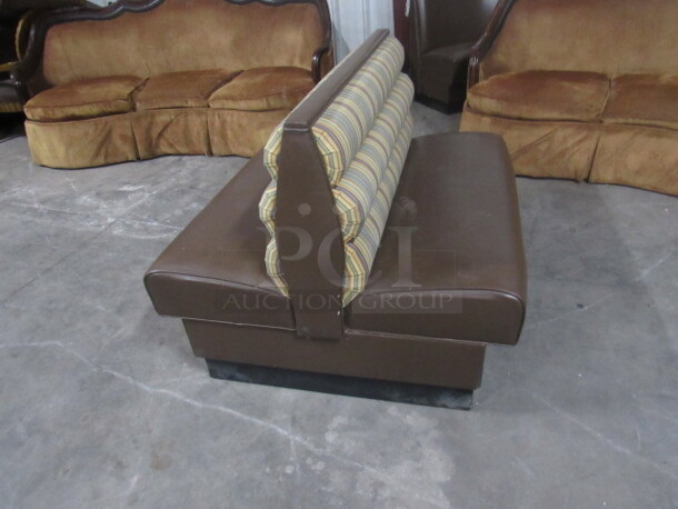 One Double Sided Booth With Cushioned Seat And Back. 49X44X36 - Image 2 of 3