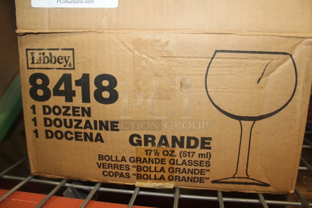 NEW IN BOX! 12 Libbey 17.5oz Bolla Grande Glasses. 12X Your Bid!  - Image 2 of 2