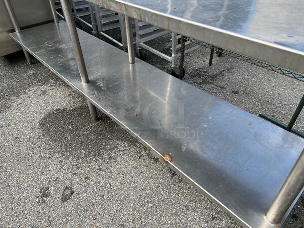 8' Stainless Steel Commercial Table w/ Stainless Steel Under Shelf. 96x20x34 - Image 2 of 4