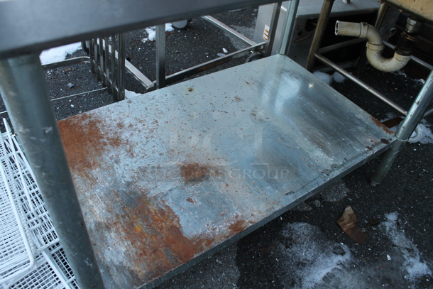 Stainless Steel Table w/ Back Splash and Under Shelf. - Image 3 of 4