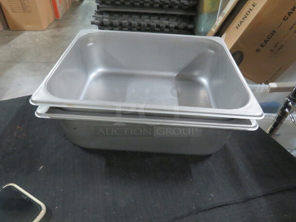 1/2 Size 4 Inch Deep Hotel Pan. 2XBID - Image 1 of 1