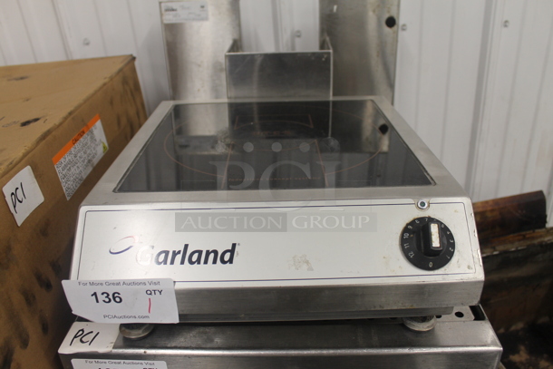 Garland SH/BA 3500 Stainless Steel Commercial Countertop Electric Powered Single Burner Induction Range. 208 Volts, 1 Phase.  - Image 1 of 6