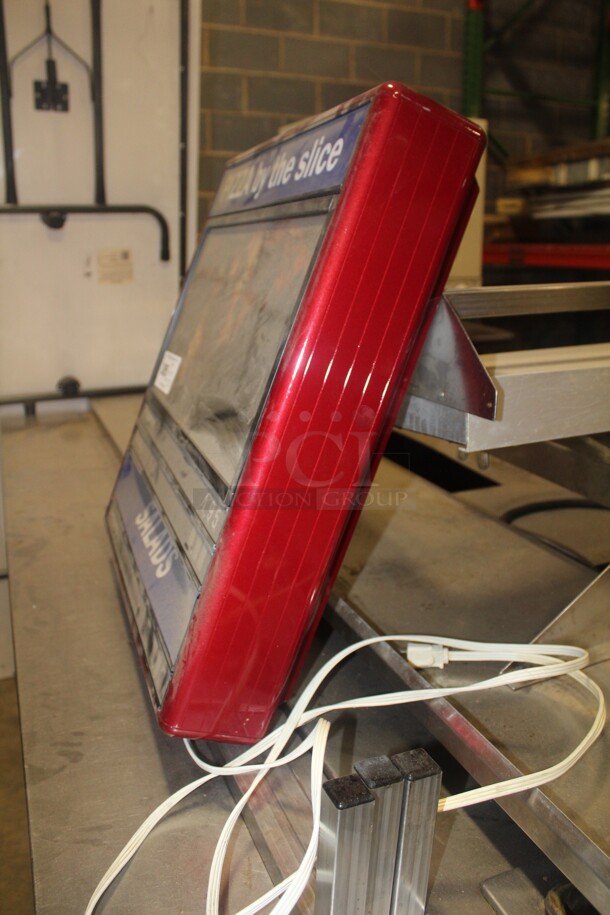GREAT FIND! Lighted Pizza Menu Board.22x5x22.5. Working When Pulled!  - Image 3 of 5