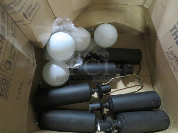One Lot Of Light Fixtures And  Bulbs.