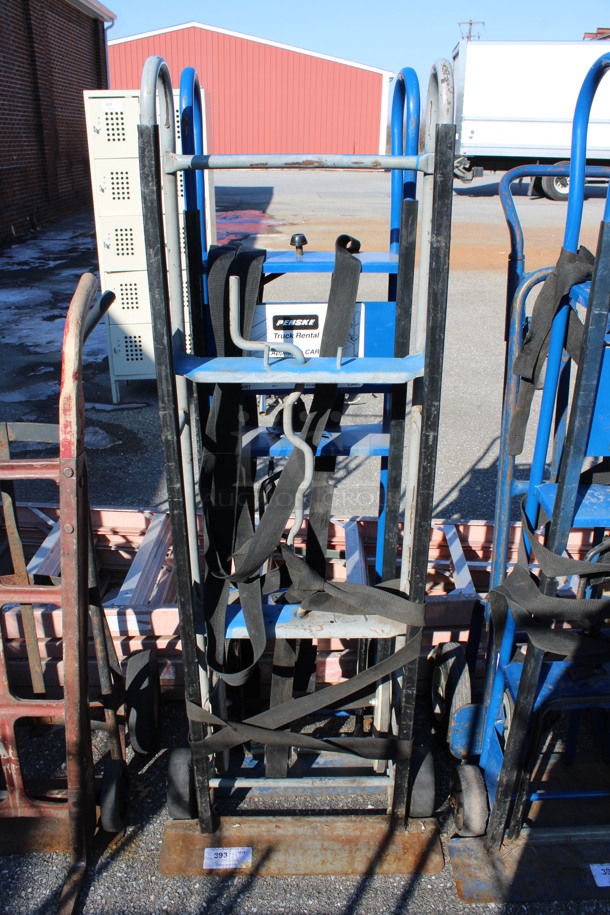 2 Metal Furniture Dollies; Gray and Blue. 24x12x60, 24x14x60. 2 Times Your Bid! - Image 1 of 4