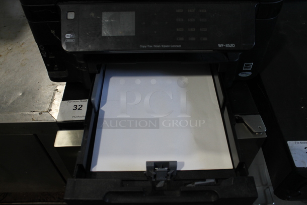 Epson WF-3520 Countertop Printer Scanner Copier Machine. - Image 5 of 8