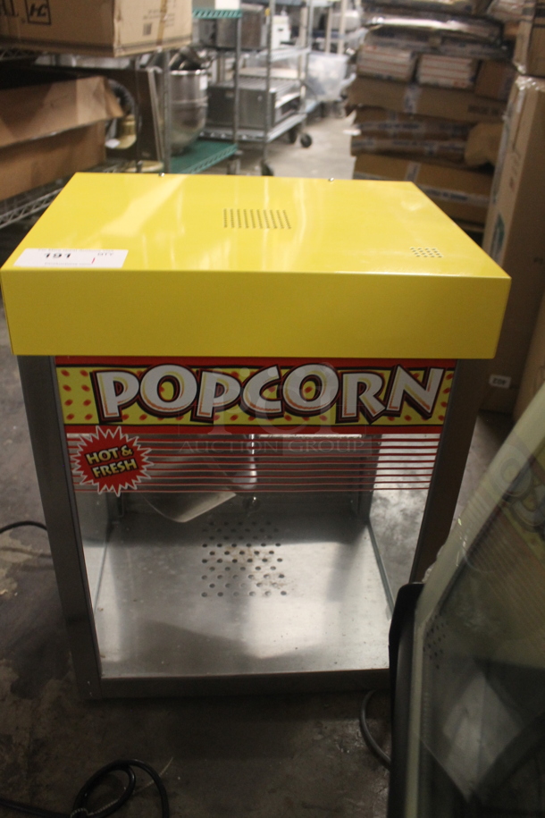 APW Wyott MPC-1A Stainless Steel Commercial Countertop Popcorn Machine and Merchandiser. 120 Volts, 1 Phase. Cannot Test - Unit Trips Breaker - Image 4 of 5