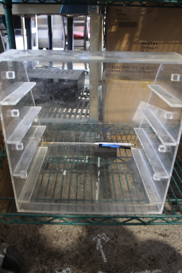 Clear Poly Countertop Cookie Dry Display Case. - Image 2 of 3