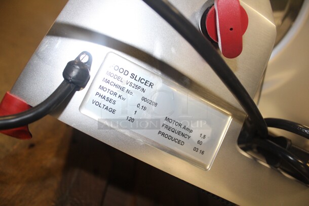 WOW! Varimixer Model VS25F/N Commercial Countertop Meat/Cheese Deli Slicer. 20x13x15. 120V/60Hz. Needs Carriage.  - Image 3 of 3