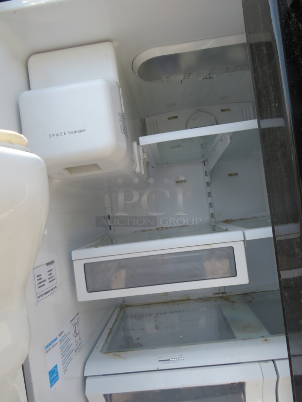One Samsung French Door Household Refrigerator/Freezer. 36X32X70. - Image 2 of 3