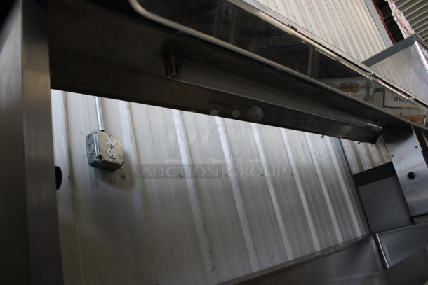 Stainless Steel Commercial Refrigerated Serving Buffet Station w/ Sneeze Guard on Commercial Casters. 115 Volts, 1 Phase. 74x28x56. Tested and Working! - Image 3 of 5