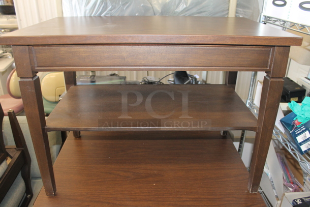 Wooden Coffee Table w/ Under Shelf. - Image 1 of 4