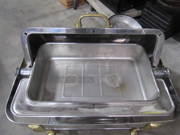 One BEAUTIFUL Bon Chef Full Size Roll Top Chafer With Gold Accents. - Image 2 of 2