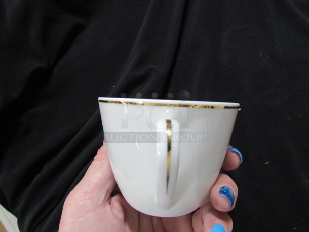 NEW Wittur China Coffee Cup With Gold Trim. 12XBID - Image 3 of 4