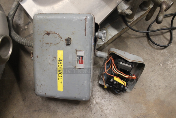 Groen EE-40 Stainless Steel Commercial Floor Style Electric Powered 40 Gallon Steam Kettle. 440 Volts, 3 Phase.  - Image 7 of 9