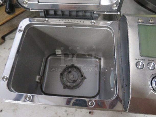 One Stainless Steel Breville Bread Maker. Model# BBM800XL. 120 Volt. - Image 3 of 3
