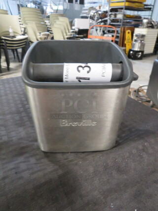 One Stainless Steel Knock Box