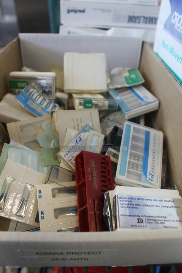 ALL ONE MONEY! Tier Lot of Various Items Including Polident Poligrip, Fluora Trays and Dental Tools - Image 2 of 5