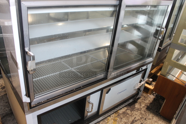 BRAND NEW SCRATCH AND DENT! CustomCool CGD5R Stainless Steel Commercial Floor Style Deli Display Case Merchandiser. 115 Volts, 1 Phase. Does Not Come w/ Remote Compressor. - Image 6 of 11