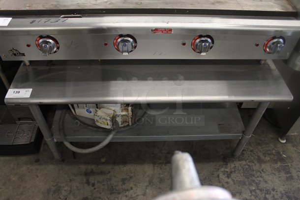 Stainless Steel Commercial Equipment Stand w/ Metal Under Shelf. - Image 1 of 2