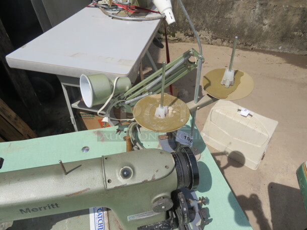 One Merritt Sewing Machine On A Table. #39A3. 48X20X40 - Image 3 of 3