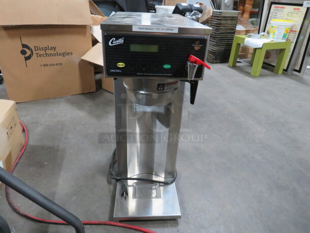 One Curtis Coffee Brewer With Filter Basket. #D500GT12A000. 120 Volt. 9X17X24.5 - Image 1 of 2