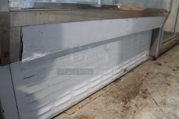 BRAND NEW SCRATCH AND DENT! CustomCool CGB57DRY Stainless Steel Commercial Floor Style Dry Display Case Merchandiser. - Image 4 of 6