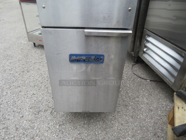 One Imperial Natural Gas Floor Fryer. Model# IFS-40. 15.5X22.5X38.5 - Image 2 of 3