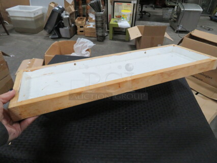 Wooden Shelf. 2XBID 25.5X9X5.5