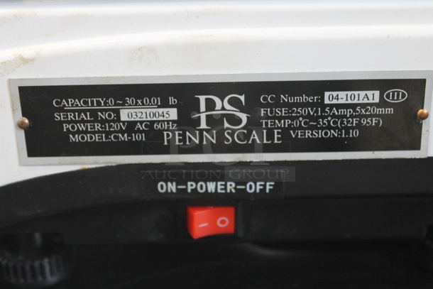 Penn Scale CM-101 30 Pound Capacity Stainless Steel Commercial Countertop Food Portioning Scale w/ GP-2120TF Receipt Printer. 115 Volts, 1 Phase. - Image 5 of 6
