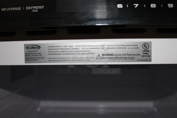 BRAND NEW SCRATCH AND DENT! 2023 KoolMore KM-MD-1SS Stainless Steel Commercial Microwave Oven Drawer. 120 Volts, 1 Phase. - Image 6 of 6