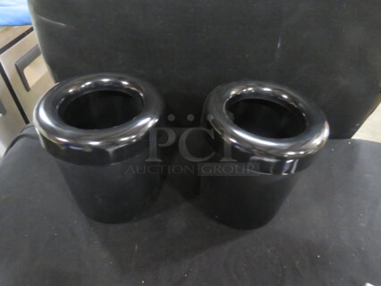 NEW American Metalcraft Tabletop Waste Can. #MELWB. 2XBID