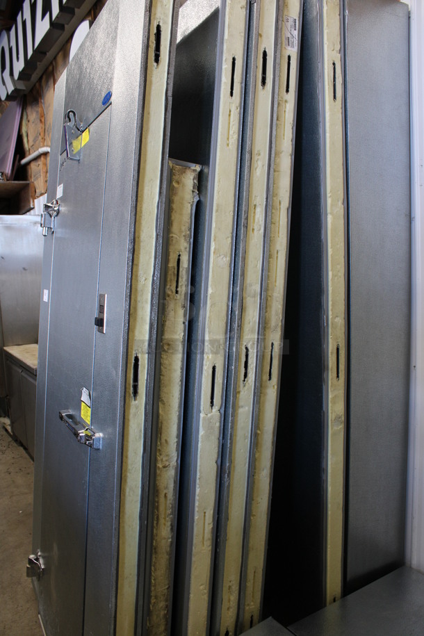 6'x6'x8' Norlake SELF CONTAINED Walk In Cooler Box w/ Norlake Model CPB050DC-A 115 Volts, 1 Phase Condenser and Compressor. Does Not Have Floor. Picture of the Unit Before Removal Is Used As The Gallery Picture - Image 4 of 9
