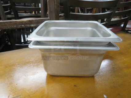1/6 Size 4 Inch Deep Hotel Pan. 2XBID