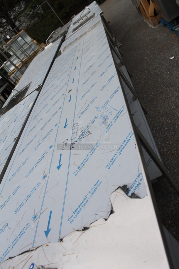 BRAND NEW! Stainless Steel Commercial Table w/ Sink Bay, Faucet, Handles and Under Shelf. Bay 19.5x20 - Image 8 of 11