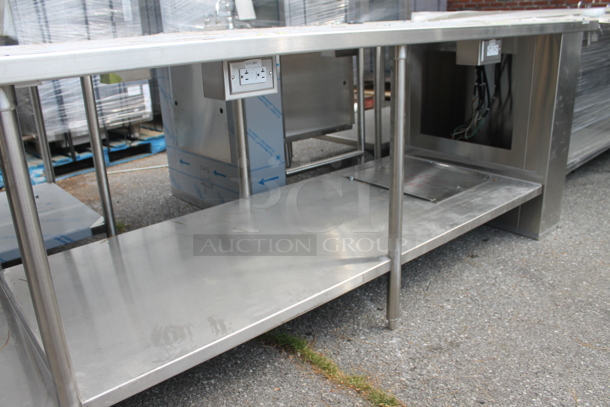 BRAND NEW SCRATCH AND DENT! Stainless Steel Commercial Table w/ Under Shelf. - Image 4 of 5