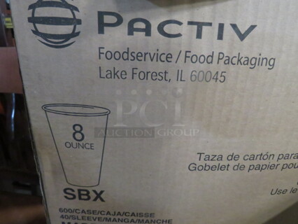 One Case Of Pactiv 8oz Paper Hot Cups. #11033922