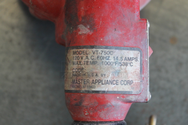 Master Appliance VT-750C Variable Temperature Heat Gun. 120 Volts, 1 Phase. Tested and Working! - Image 2 of 3