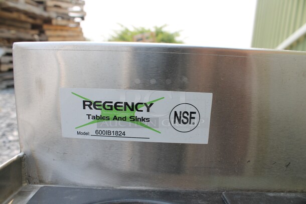 BRAND NEW SCRATCH AND DENT! Regency 600IB1824 Commercial Stainless Steel Underbar Ice Bin.  - Image 3 of 9