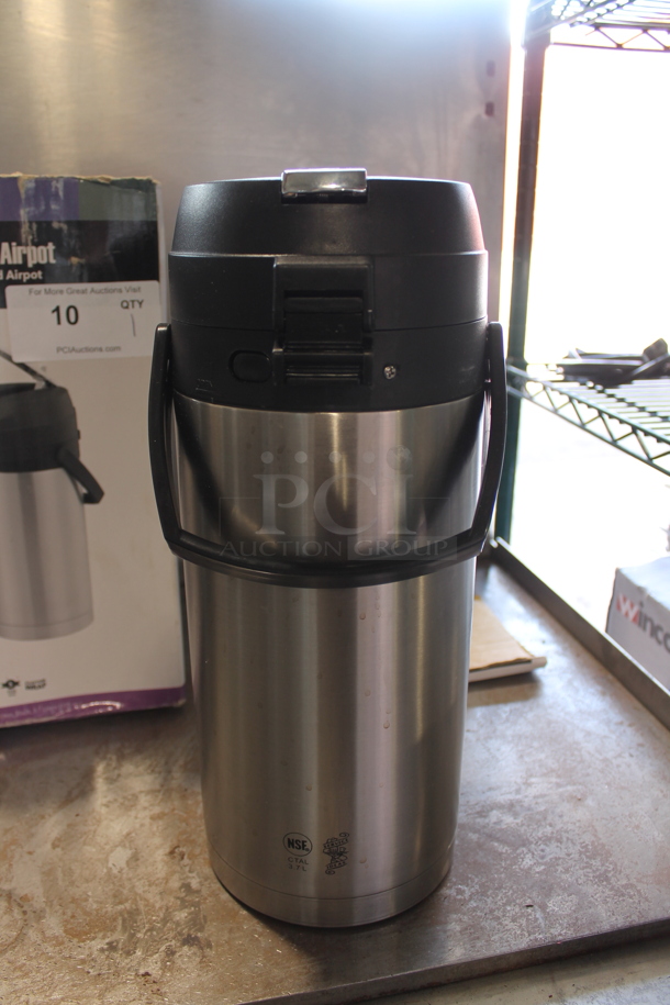 BRAND NEW SCRATCH AND DENT! Color Me Airpot Stainless Steel Lined Airpot. - Image 3 of 6