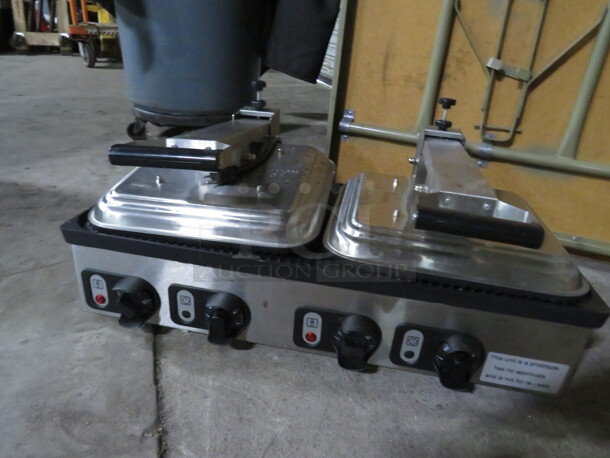 One NEW Dual Panini Grill.  28X18X13 - Image 2 of 2