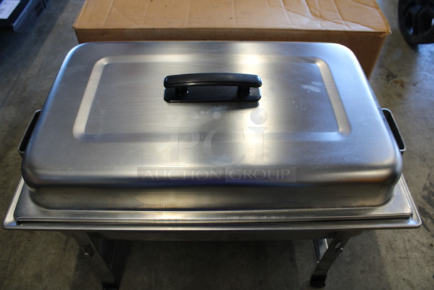 IN ORIGINAL BOX! Metal Chafing Dish w/ Drop In and Lid. 24x14x10 - Image 3 of 6