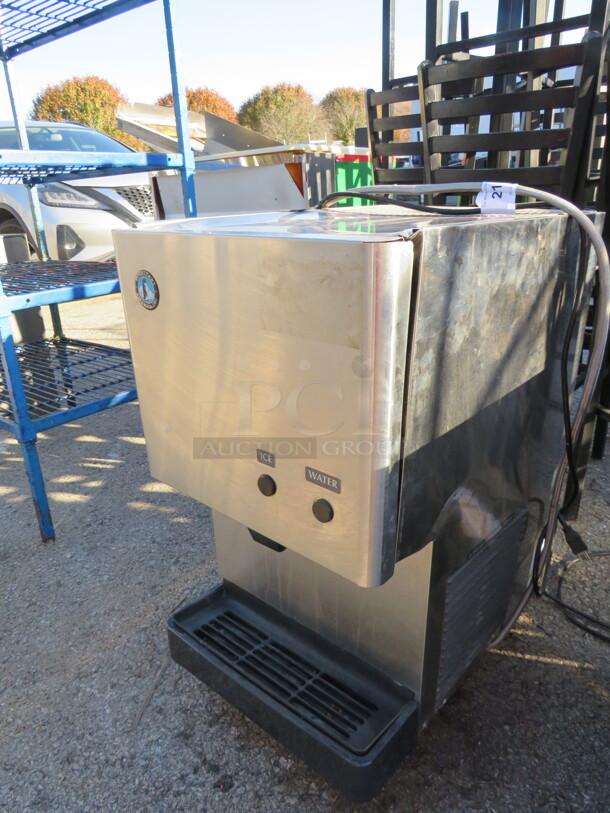 One Stainless Steel Hoshizaki Ice Maker And Water Dispenser. Model# DCM-270BAH. 115-120 Volt.  16.5X24.5X32 - Image 2 of 2