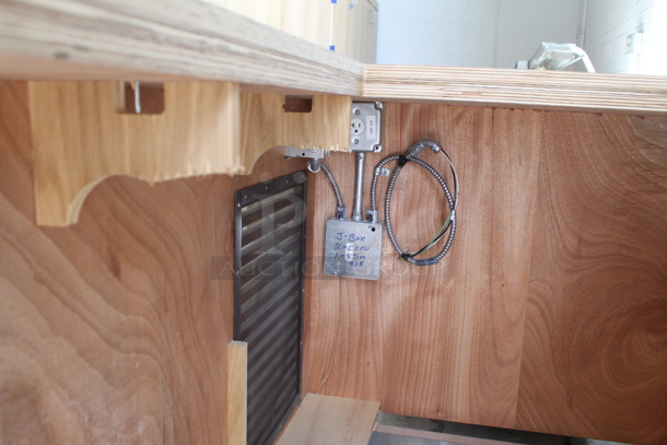 BRAND NEW! Custom Cabinet With Cutout - Image 2 of 4