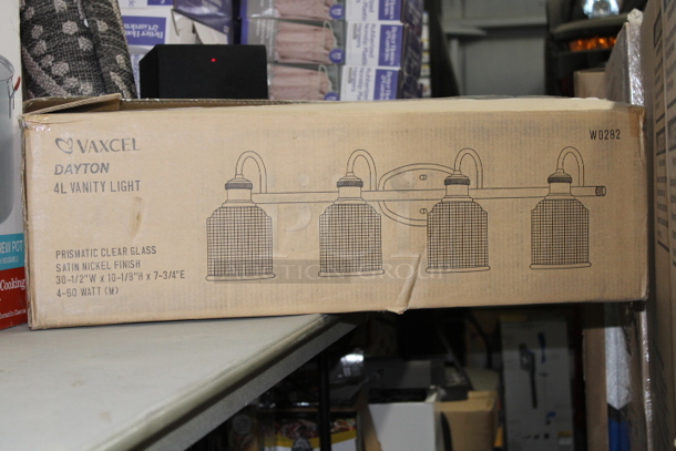  HART 6-Gallon* Stainless Steel Wet/Dry Vacuum + VAXCEL DAYTON 4L VANITY LIGHT. 2x your Bid - Image 2 of 2