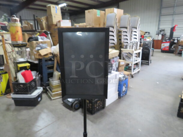 One Dual Sided Metal Sign Holder.  - Image 2 of 2
