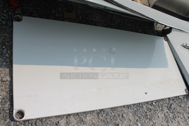 BRAND NEW SCRATCH AND DENT! Regency 600ES3060G Commercial Stainless Steel Disassembled Equipment Stand With Galvanized Undershelf And Legs. - Image 5 of 5