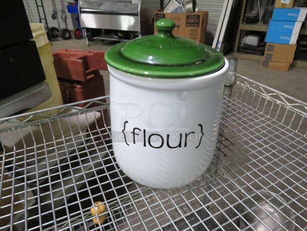 One Ceramic Cannister Decor. - Image 1 of 1